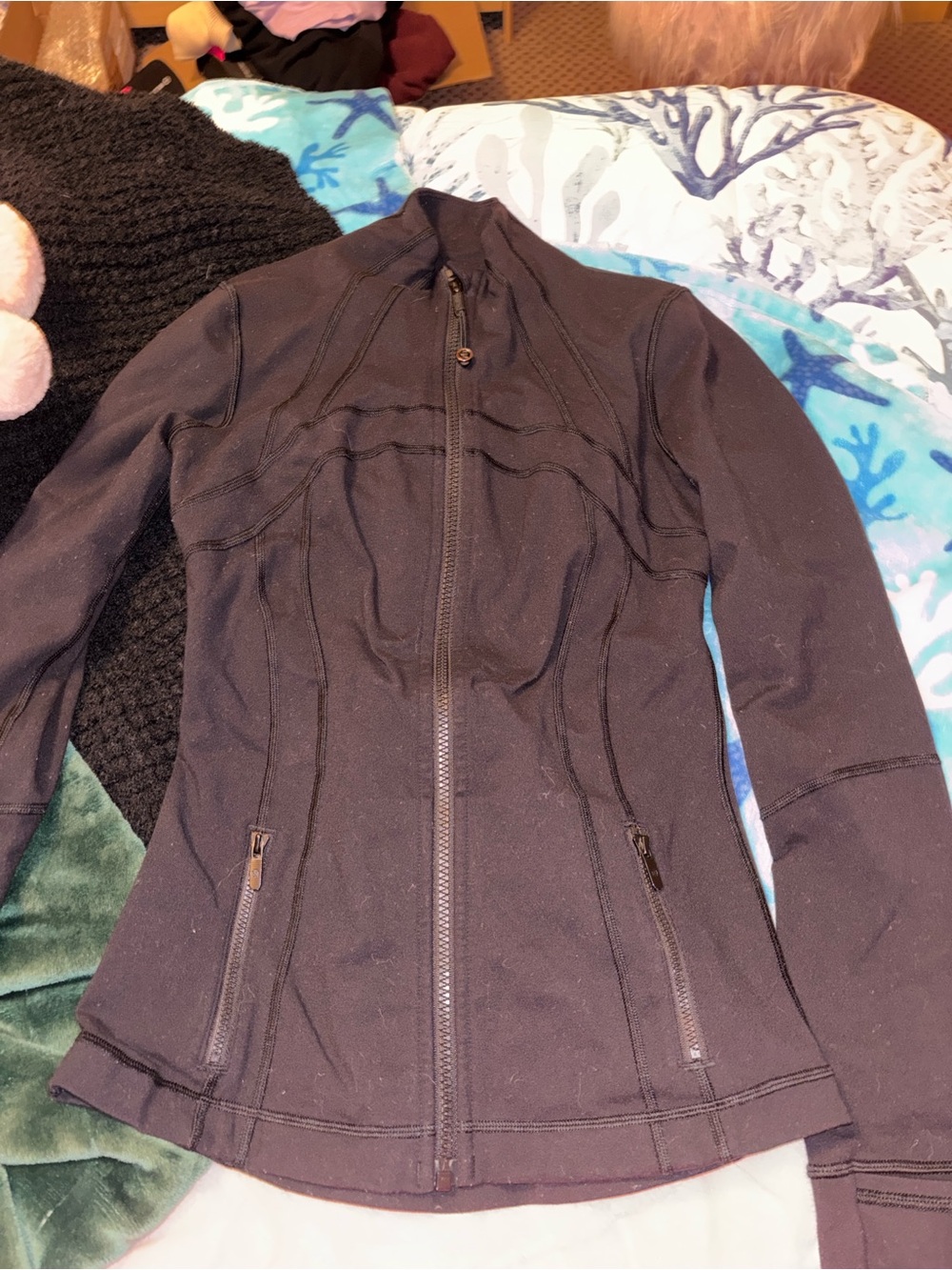 lululemon athletica Black Zip-Up Sculpt Jacket